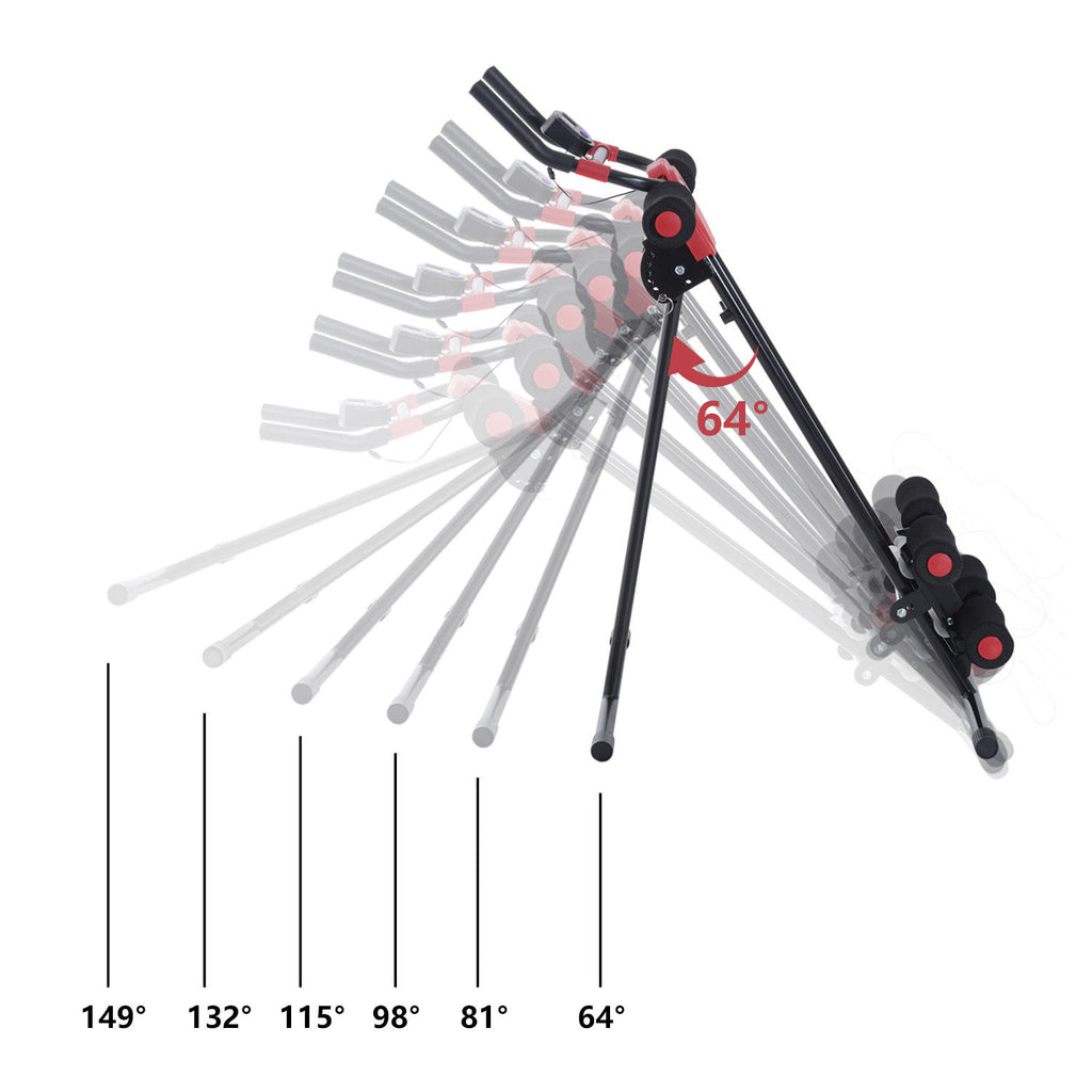 HOMCOM Bauchtrainer für Zuhause klappbar Bauchmuskeltrainer mit LCD-Monitor, Widerstand Trainingsgerät Fitnessgerät für Ganzkörpertraining belastbar bis 100 kg