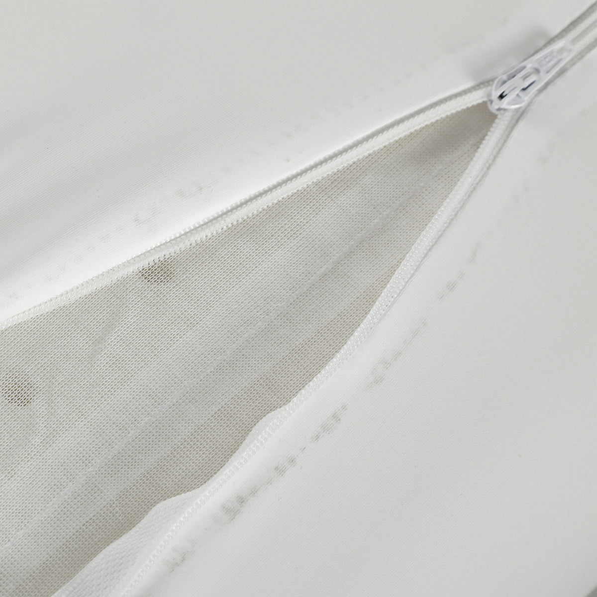 HOMCOM Memory-Foam-Nackenkissen mit doppelter Höhe und abnehmbarem Bezug, 60x40x10/12 cm, Weiß Creme