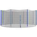SPORTNOW Ersatznetz für Trampoline Ø 366 cm 8 senkrechte Stangen Sicherheitsnetz für Trampoline, Reißverschlusseingang