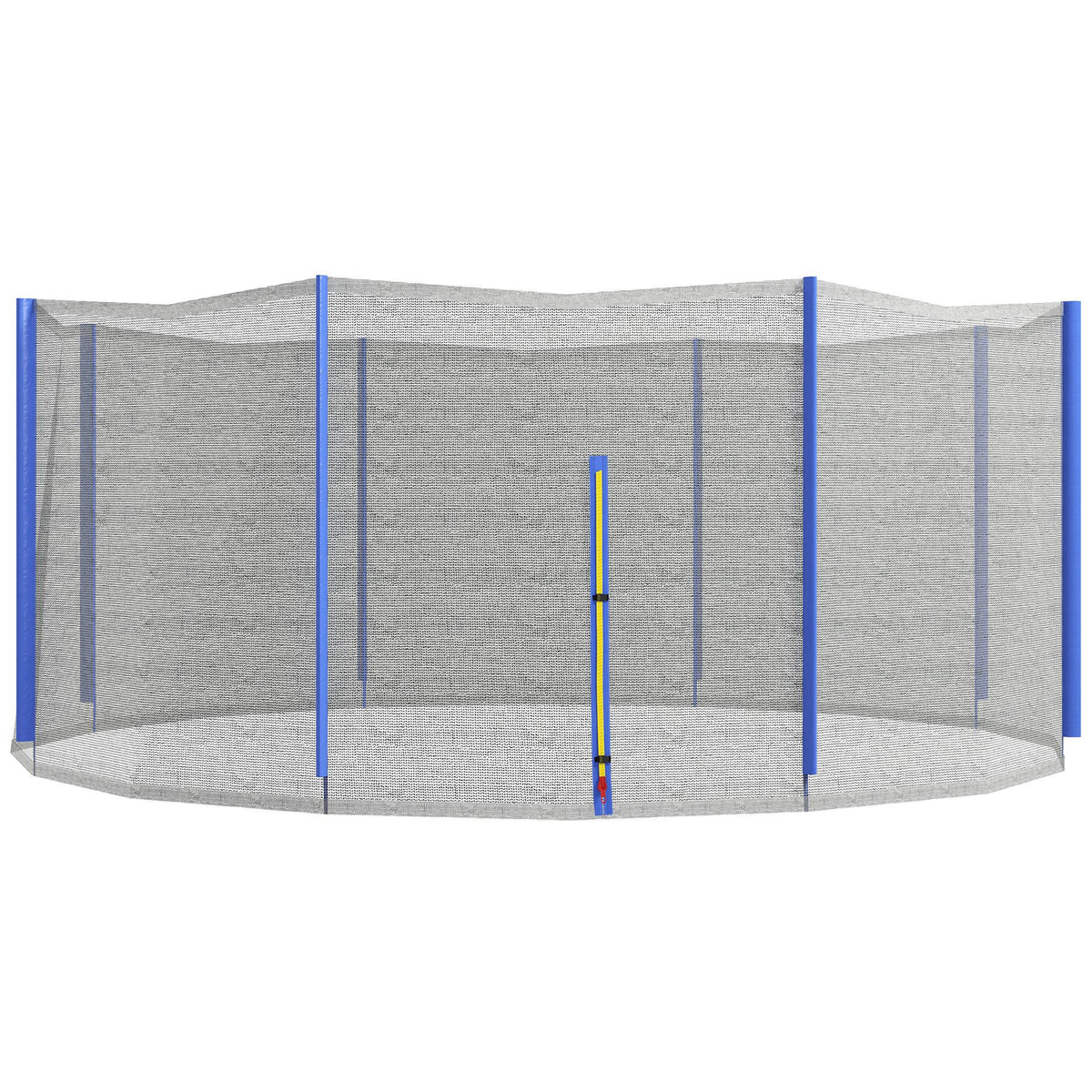 SPORTNOW Ersatznetz für Trampoline Ø 366 cm 8 senkrechte Stangen Sicherheitsnetz für Trampoline, Reißverschlusseingang