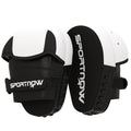 SPORTNOW Boxschlagpolster Boxhandschuhe mit Fingerschutz für Muay Thai Kickboxen Kampfkünste MMA 24 x 19 x 4 cm weiß