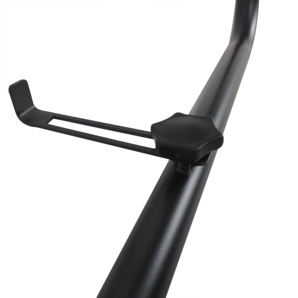 Outsunny Balkonhängetisch Gartentisch höhenverstellbar viereckig Terrasse Metall Schwarz L60 x B56,5 x H45 cm