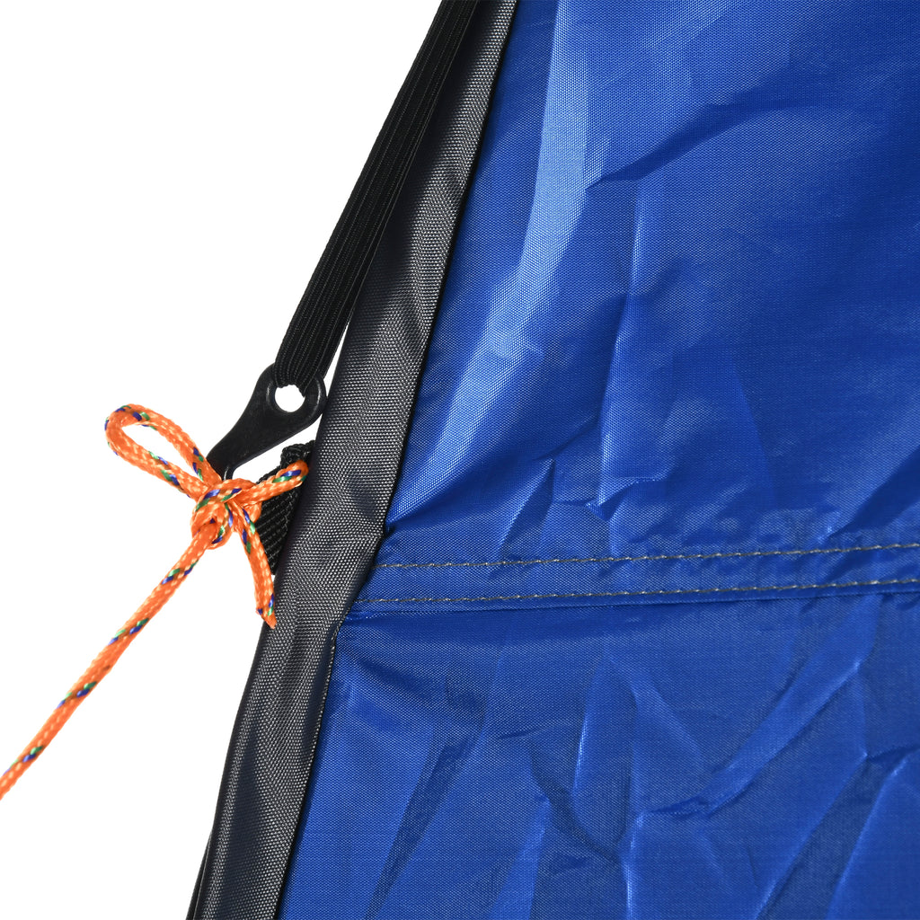 Outsunny Pop up Duschzelt Toilettenzelt Camping Umkleidezelt mit Tragetasche Mobile Outdoor Toilette Umkleidekabine Lagerzelt Dunkelblau 126 x 124 x 189 cm
