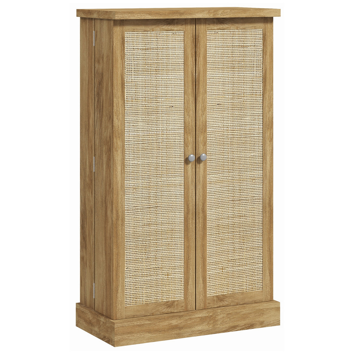 HOMCOM Buffet Küche Küchenmöbel Aufbewahrung mit 12 Regalen an Türen verstellbar 60 x 30 x 104 cm Naturholzoptik