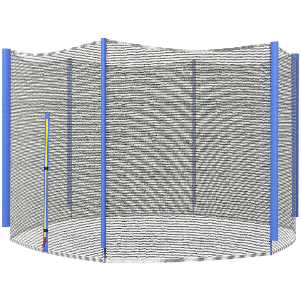 SPORTNOW Ersatznetz für Trampoline, Sicherheitsnetz mit 1 Reißverschlusstür für Trampoline Ø 244 cm und 6 Pfosten