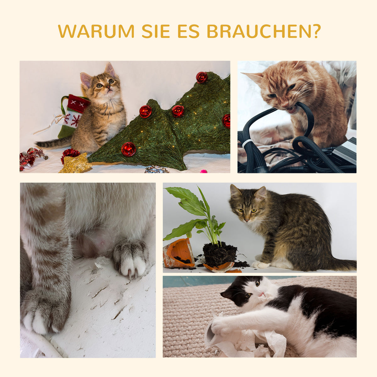PawHut Kratzbaum 83 cm Kleiner Katzenkratzbaum mit Sisalsäulen, Katzenkratzbaum, Katzen Kletterbaum, Katzenbaum, Katzenmöbel Spielbaum für kleine Katzen, Dunkelgrau