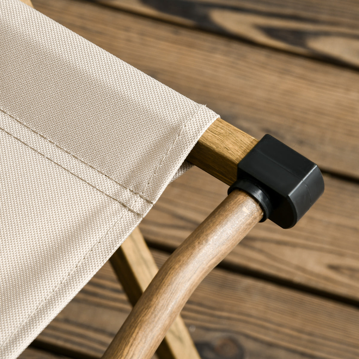 Outsunny Campingstuhl Faltbarer Anglerstuhl mit Armlehnen Oxford-Gewebe und Stahlkonstruktion 54 x 59 x 78 cm Khaki