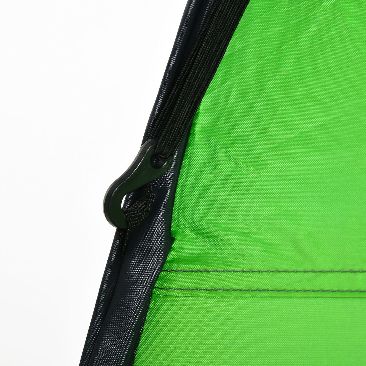 Outsunny Camping Duschzelt für den Außenbereich mit Reißverschlusstür, Tasche, Aufbewahrungstasche und Haken, 126x124x189 cm, Grün