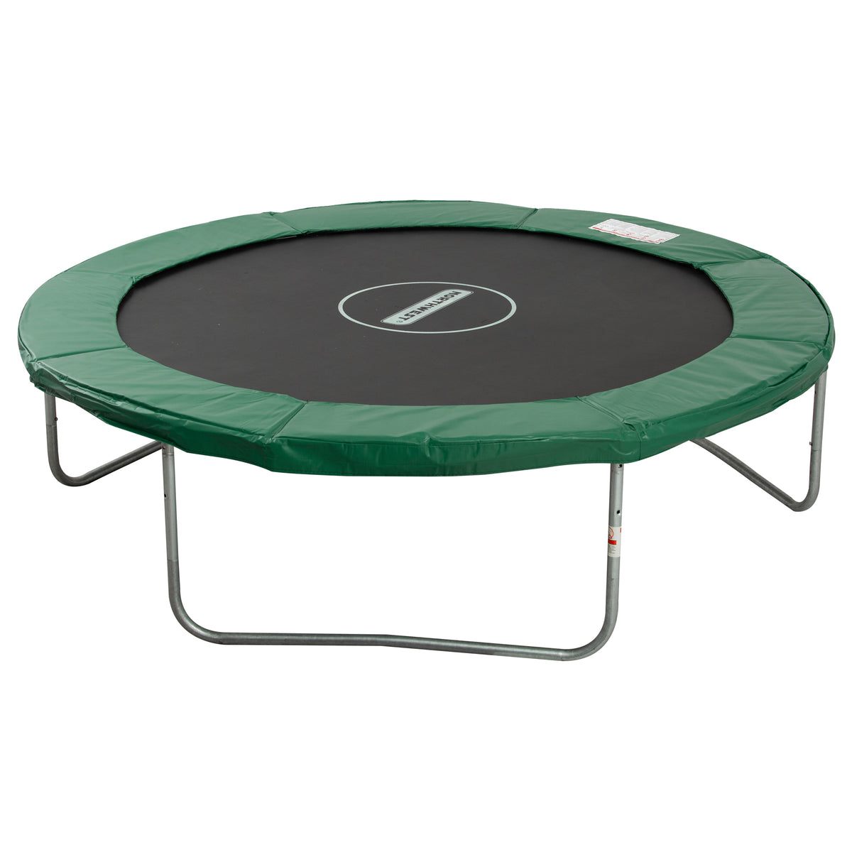 HOMCOM Trampolin Randabdeckung Sicherheitsnetz Wetterplane Leiter Randabdeckung: Ø 244cm Grün