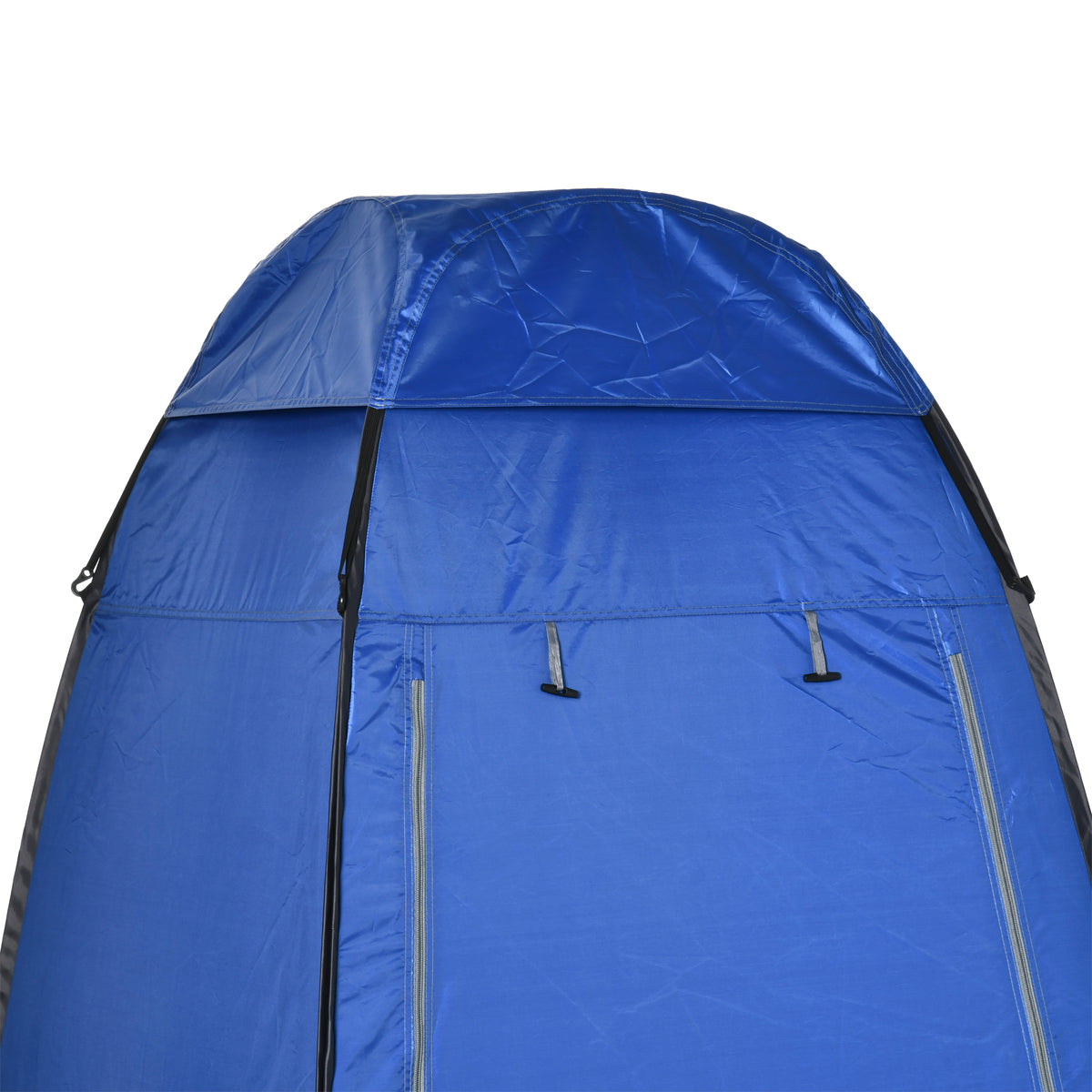 Outsunny Pop up Duschzelt Toilettenzelt Camping Umkleidezelt mit Tragetasche Mobile Outdoor Toilette Umkleidekabine Lagerzelt Dunkelblau 126 x 124 x 189 cm