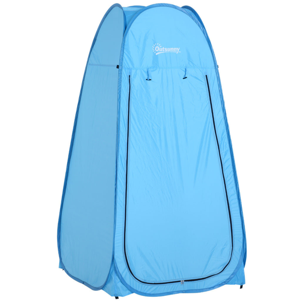 Outsunny Pop-Up-Duschkabine Instant Cabinet für Camping Polyester Blau