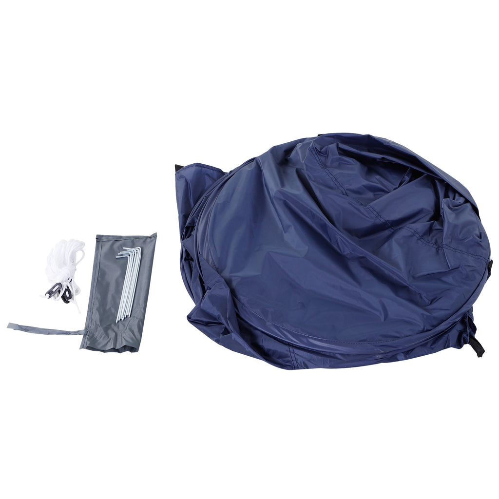 Outsunny Duschzelt Faltbar Pop-up Automatisch Sofortiger Schrank für Camping Polyester Marineblau