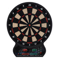 HOMCOM Elektronisches Dartspiel 27 Hauptspiele für bis zu 8 Spieler LED-Anzeige Schwarz